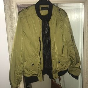 Blank NYC Army Green Flight Jacket